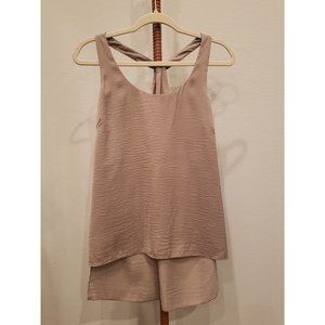 BCBGMAXAZRIA Stone/Cream Color Blouse
